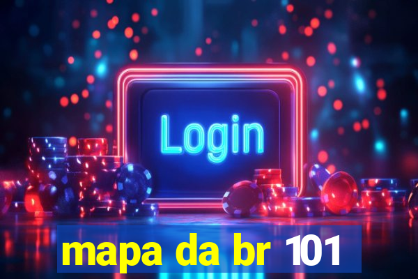 mapa da br 101